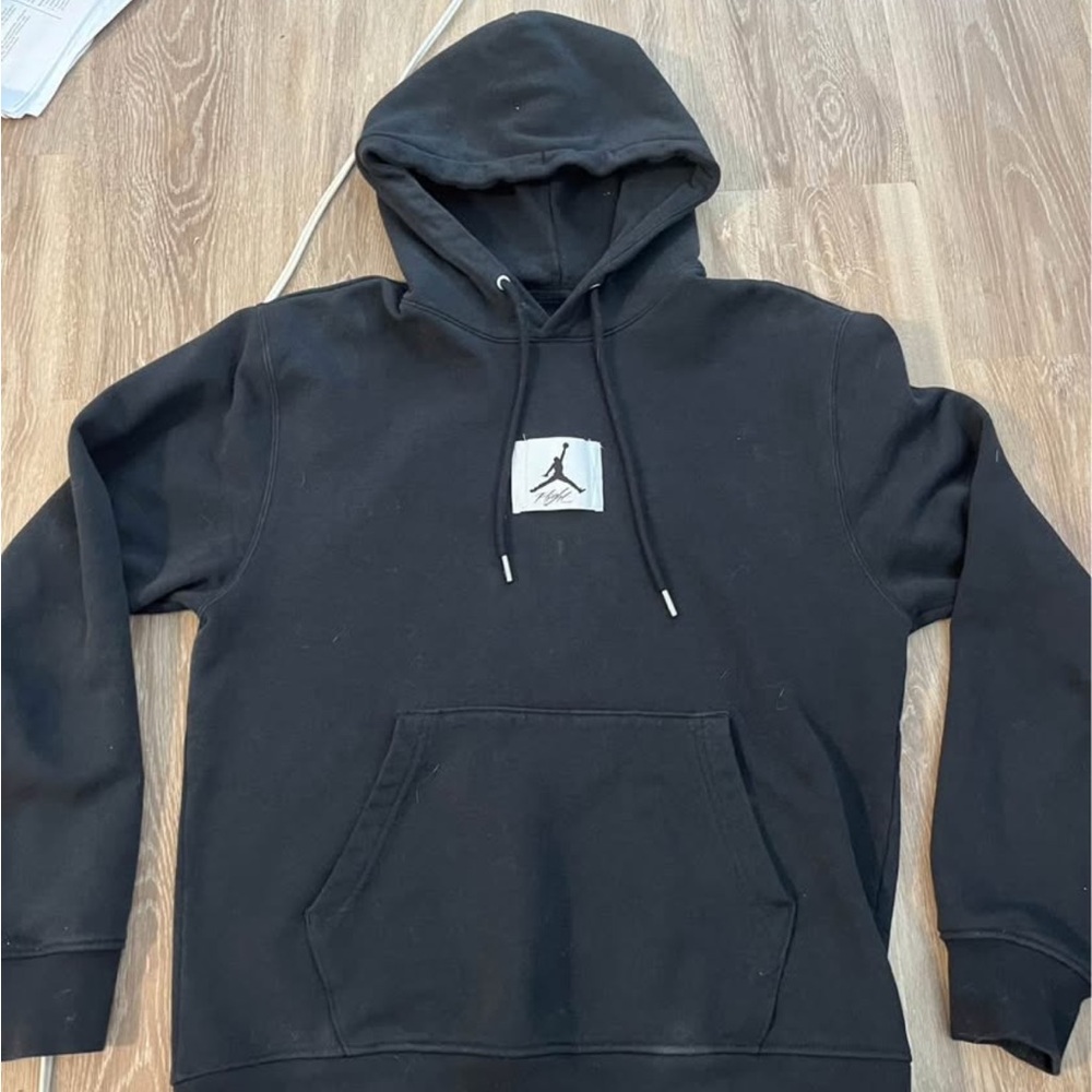 Jordan Black Sweatshirt Hoodie with Jumpman Logo